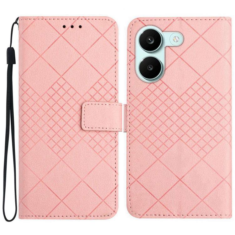 Rhombic Grid Texture Leather Phone Case, For Xiaomi Poco X8 Pro 5G, For Xiaomi 17 Pro Max, For Xiaomi 17 Pro, For Xiaomi 17