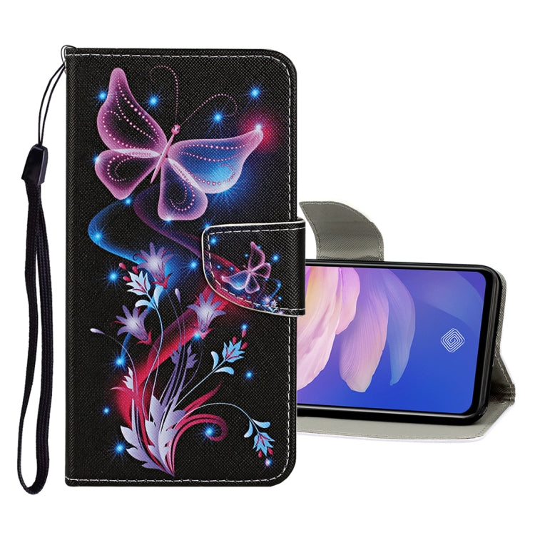 Colored Drawing Pattern Horizontal Flip Leather Case with Holder & Card Slots & Wallet, For Vivo S1 Pro