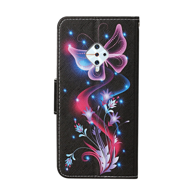 Colored Drawing Pattern Horizontal Flip Leather Case with Holder & Card Slots & Wallet, For Vivo S1 Pro