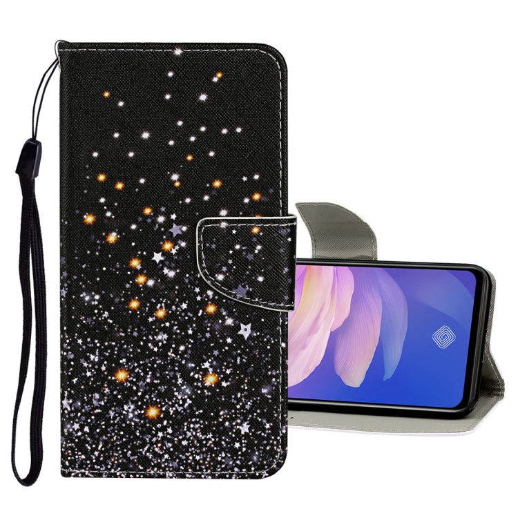 Colored Drawing Pattern Horizontal Flip Leather Case with Holder & Card Slots & Wallet, For Vivo S1 Pro