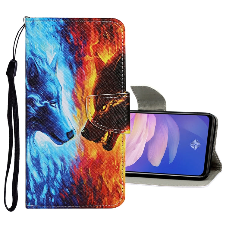 Colored Drawing Pattern Horizontal Flip Leather Case with Holder & Card Slots & Wallet, For Vivo S1 Pro