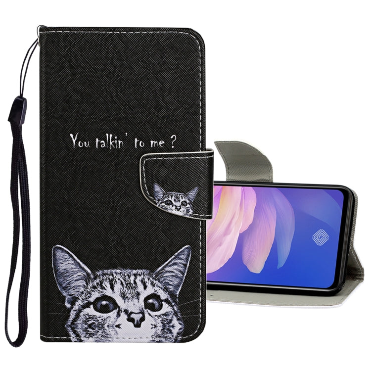 Colored Drawing Pattern Horizontal Flip Leather Case with Holder & Card Slots & Wallet, For Vivo S1 Pro