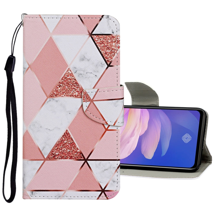 Colored Drawing Pattern Horizontal Flip Leather Case with Holder & Card Slots & Wallet, For Vivo S1 Pro