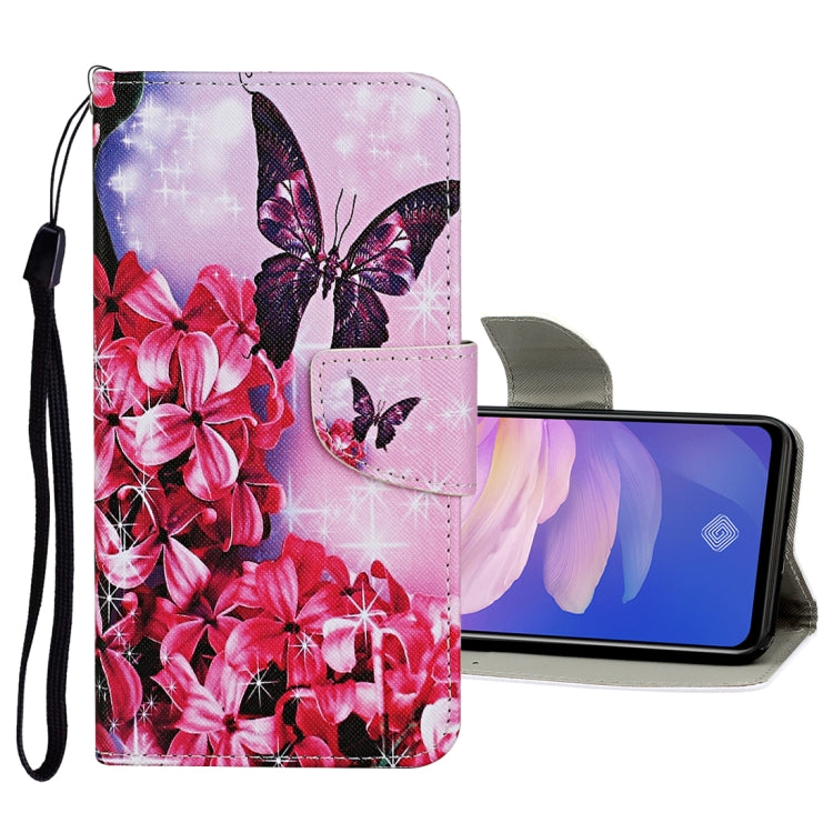 Colored Drawing Pattern Horizontal Flip Leather Case with Holder & Card Slots & Wallet, For Vivo S1 Pro