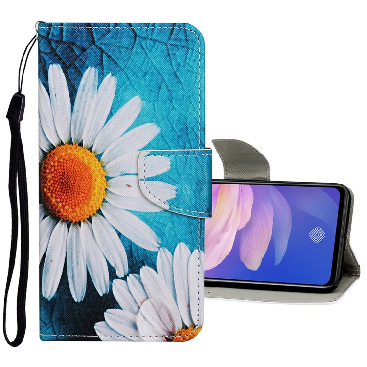 Colored Drawing Pattern Horizontal Flip Leather Case with Holder & Card Slots & Wallet, For Vivo S1 Pro