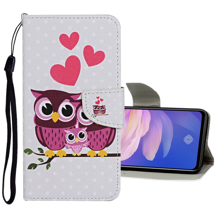 Colored Drawing Pattern Horizontal Flip Leather Case with Holder & Card Slots & Wallet, For Vivo S1 Pro