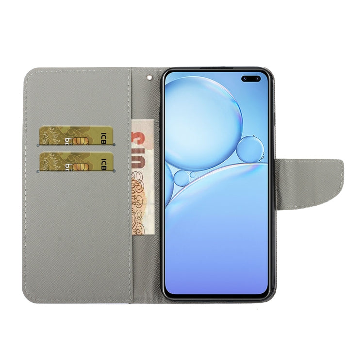 Colored Drawing Pattern Horizontal Flip Leather Case with Holder & Card Slots & Wallet, For Vivo V19