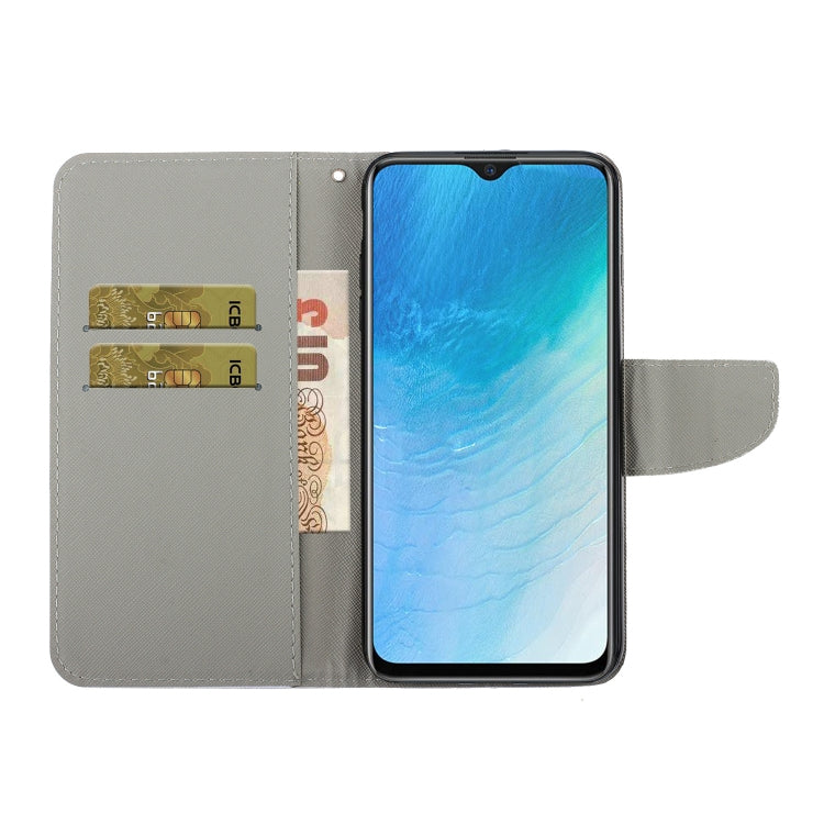 Colored Drawing Pattern Horizontal Flip Leather Case with Holder &amp; Card Slots &amp; Wallet, For Vivo Y19