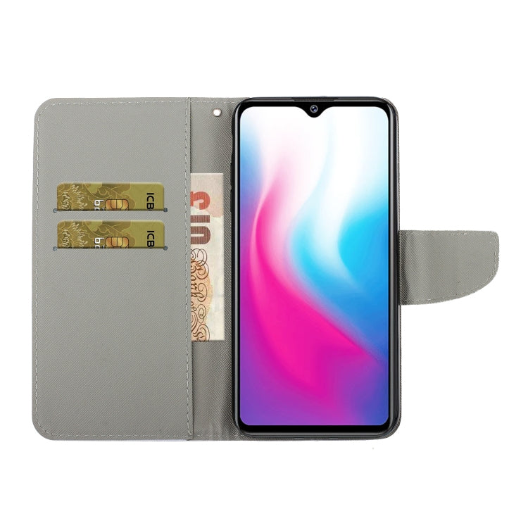 Colored Drawing Pattern Horizontal Flip Leather Case with Holder & Card Slots & Wallet, For Vivo Y91C