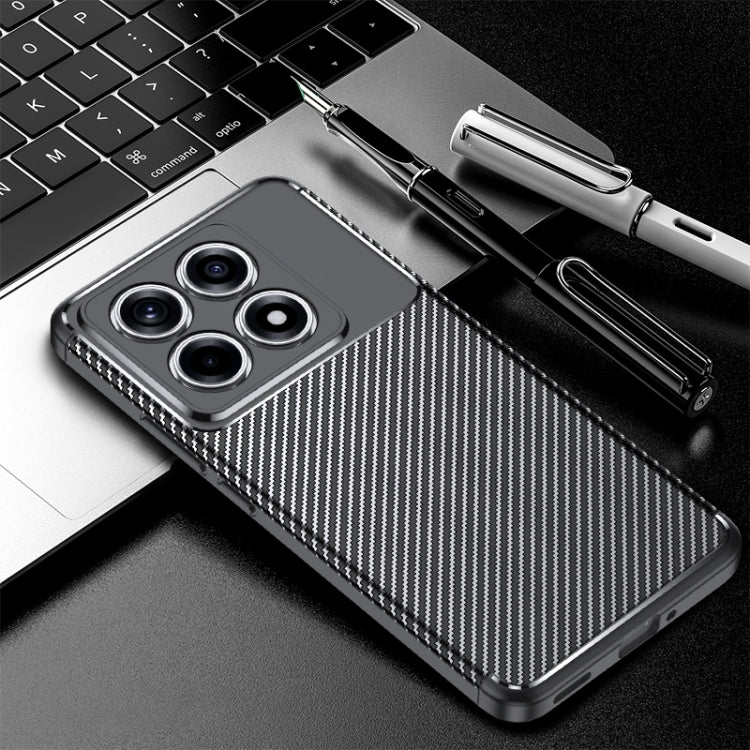 Carbon Fiber Texture Shockproof TPU Phone Case