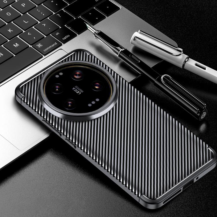 Carbon Fiber Texture Shockproof TPU Phone Case, For Xiaomi 15 Ultra, For Xiaomi 15 Pro, For Xiaomi 15, For Xiaomi 14T Pro, For Xiaomi 14T