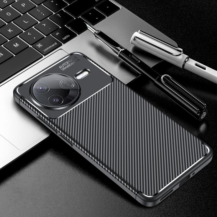Carbon Fiber Texture Shockproof TPU Phone Case