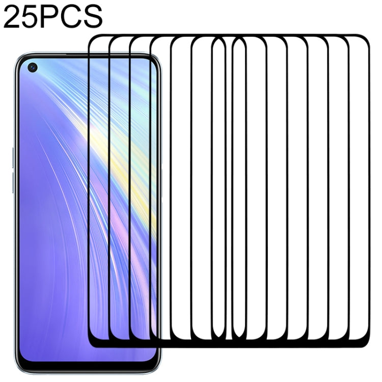 25 PCS Full Glue Full Screen Tempered Glass Film, For OPPO Realme C15 (25 PCS), For OPPO Realme 6 (25 PCS), For OPPO Realme 6 Pro (25 PCS), For Motorola Moto G Fast (25 PCS), For OPPO Realme 6i (25 PCS), For Samsung Galaxy A Quantum (25 PCS)