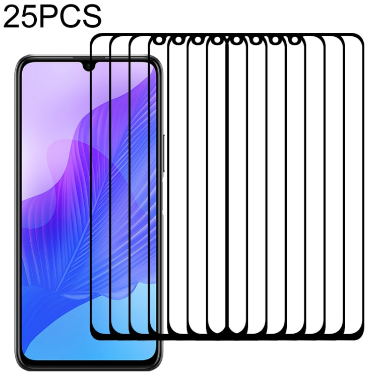 25 PCS Full Glue Full Screen Tempered Glass Film