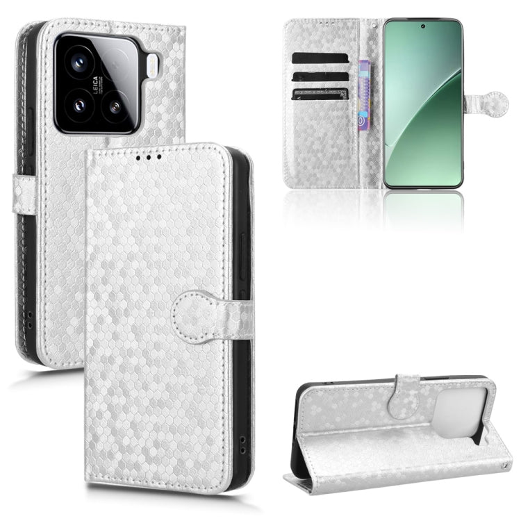 Honeycomb Dot Texture Leather Phone Case, For Xiaomi 15 Ultra, For Xiaomi 15 Pro, For Xiaomi 15, For Xiaomi 14T Pro