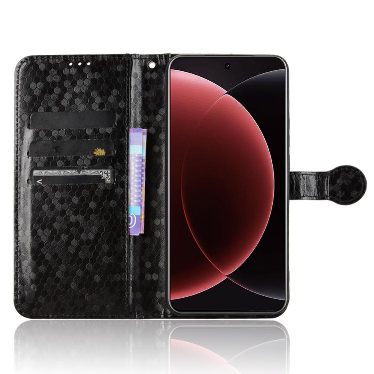 Honeycomb Dot Texture Leather Phone Case, For Xiaomi 15 Ultra, For Xiaomi 15 Pro, For Xiaomi 15, For Xiaomi 14T Pro