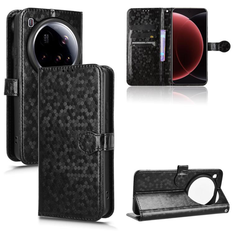 Honeycomb Dot Texture Leather Phone Case, For Xiaomi 15 Ultra, For Xiaomi 15 Pro, For Xiaomi 15, For Xiaomi 14T Pro, For Xiaomi 14T