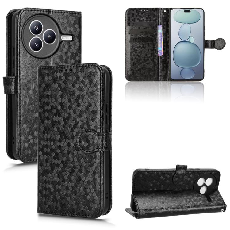Honeycomb Dot Texture Leather Phone Case