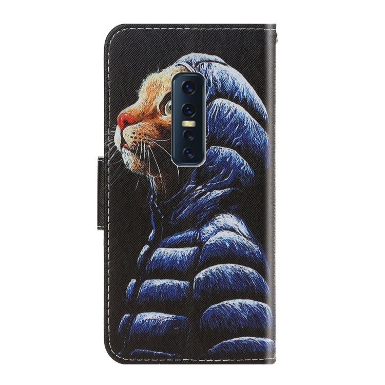 3D Colored Drawing Horizontal Flip PU Leather Case with Holder & Card Slots & Wallet, For Vivo V17 Pro