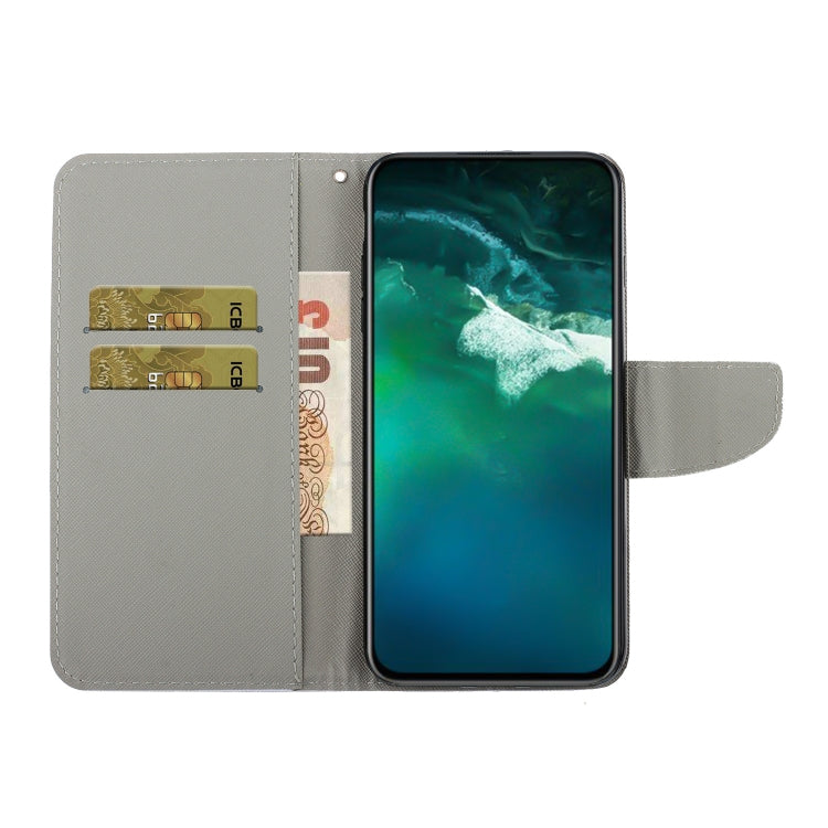 3D Colored Drawing Horizontal Flip PU Leather Case with Holder & Card Slots & Wallet, For Vivo V17 Pro