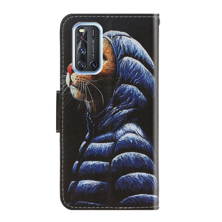 3D Colored Drawing Horizontal Flip PU Leather Case with Holder & Card Slots & Wallet, For Vivo V17