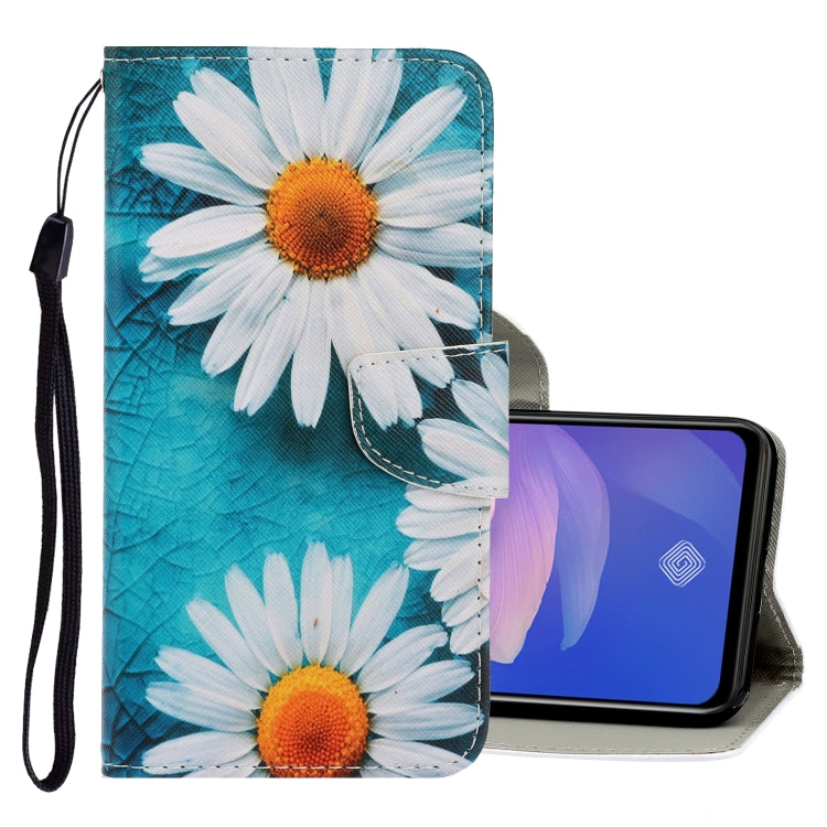 3D Colored Drawing Horizontal Flip PU Leather Case with Holder & Card Slots & Wallet, For Vivo V17