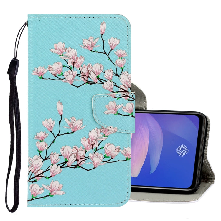 3D Colored Drawing Horizontal Flip PU Leather Case with Holder & Card Slots & Wallet, For Vivo V17