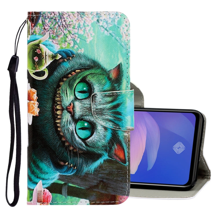 3D Colored Drawing Horizontal Flip PU Leather Case with Holder & Card Slots & Wallet, For Vivo V17