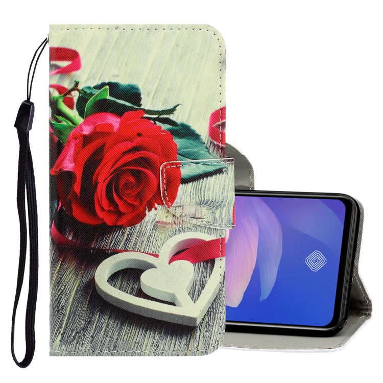 3D Colored Drawing Horizontal Flip PU Leather Case with Holder & Card Slots & Wallet, For Vivo V17