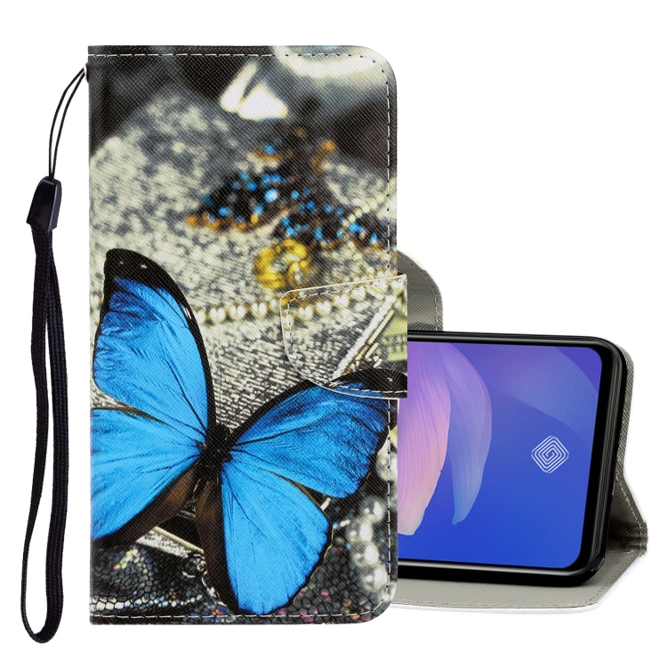 3D Colored Drawing Horizontal Flip PU Leather Case with Holder & Card Slots & Wallet, For Vivo V17