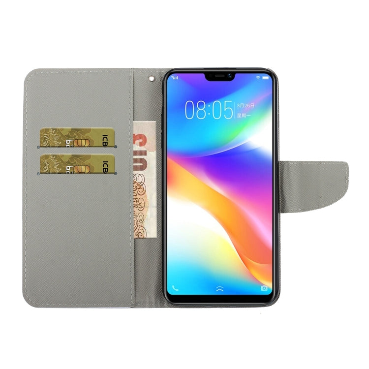 3D Colored Drawing Horizontal Flip PU Leather Case with Holder & Card Slots & Wallet, For Vivo Y91 / Y95 / Y91i