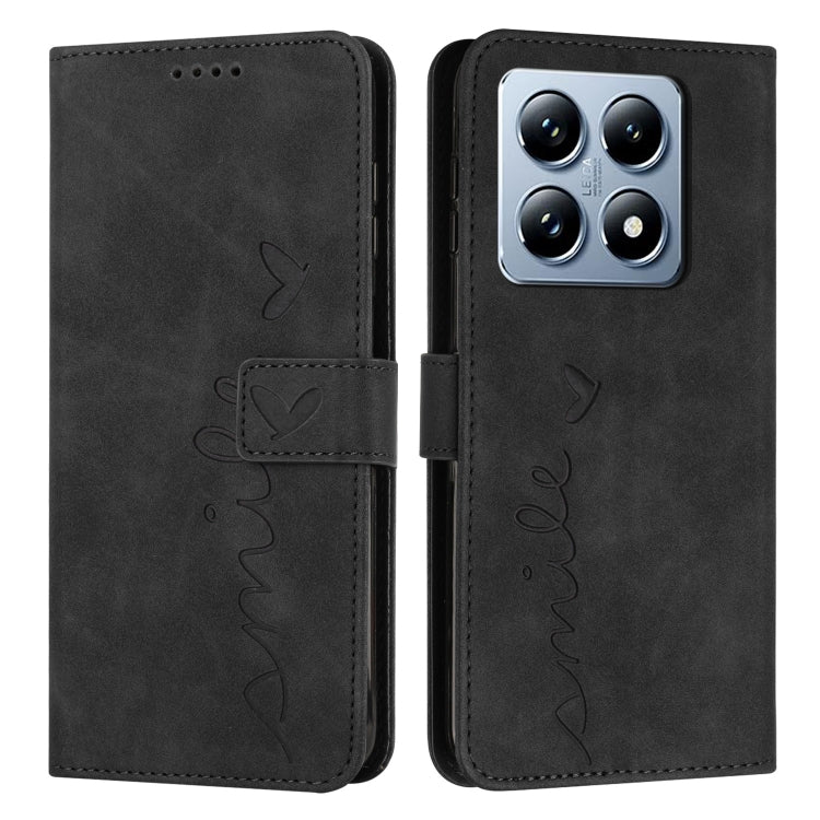 Skin Feel Heart Embossed Leather Phone Case