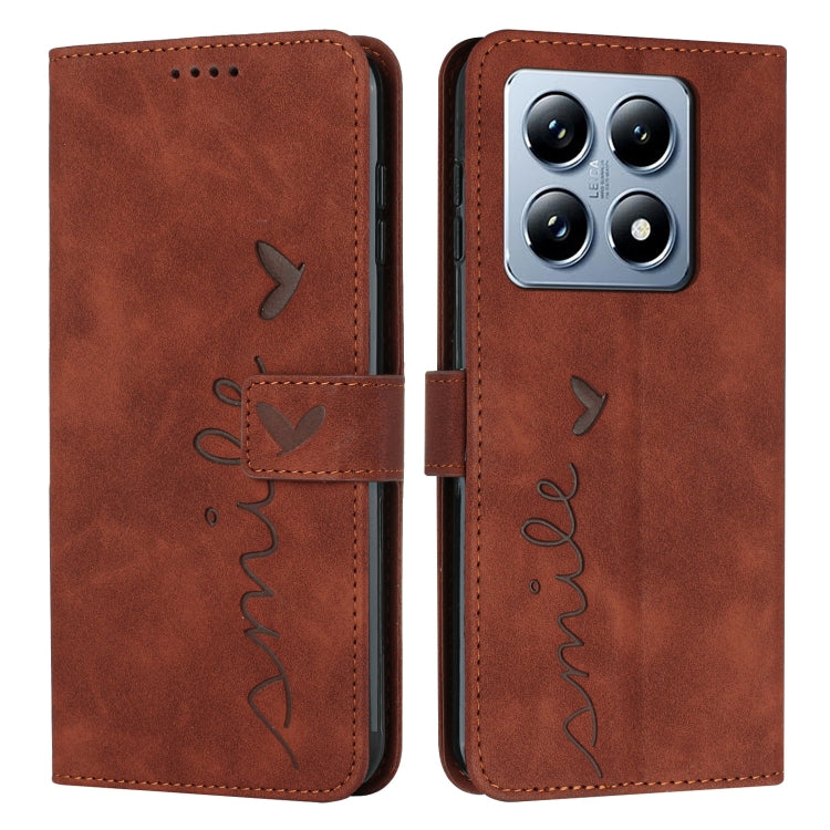 Skin Feel Heart Embossed Leather Phone Case