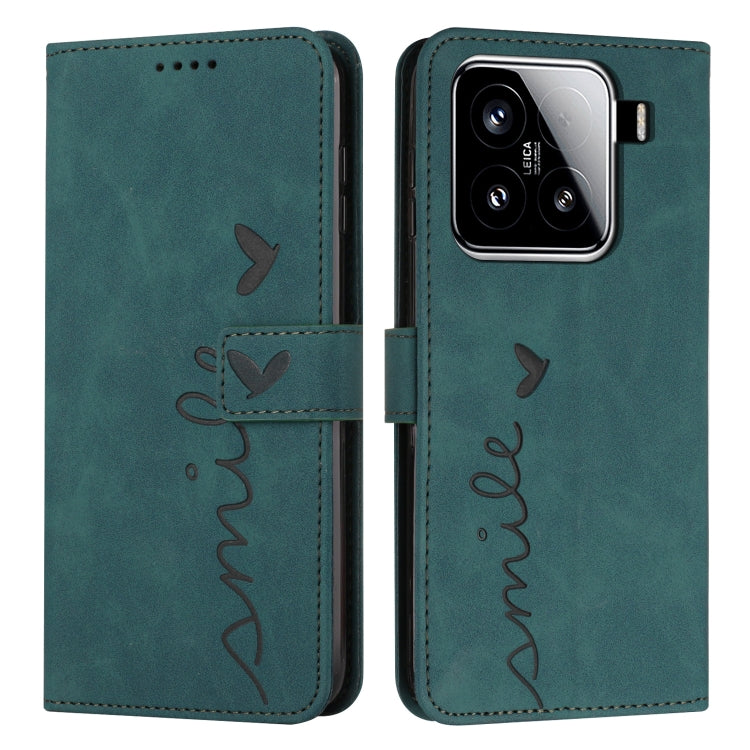 Skin Feel Heart Embossed Leather Phone Case