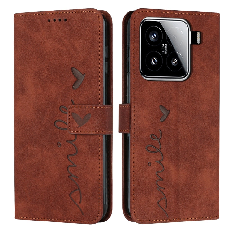 Skin Feel Heart Embossed Leather Phone Case