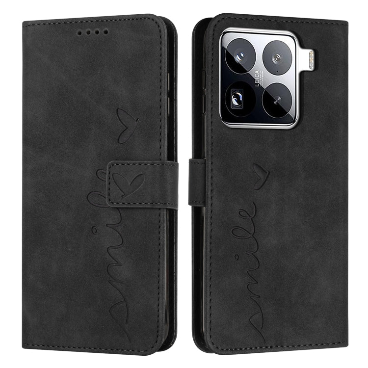 Skin Feel Heart Embossed Leather Phone Case