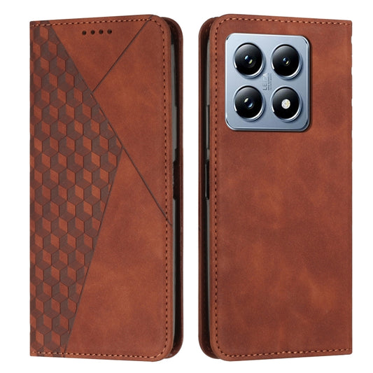 Diamond Splicing Skin Feel Magnetic Leather Phone Case