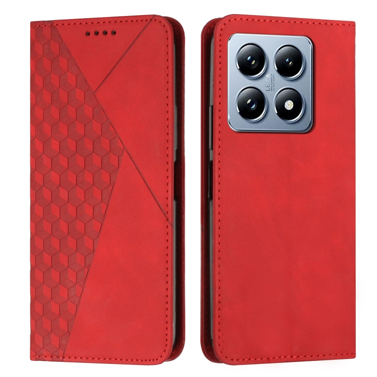 Diamond Splicing Skin Feel Magnetic Leather Phone Case