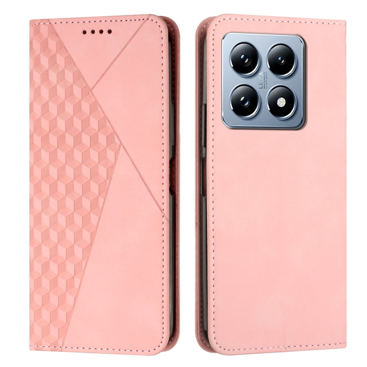 Diamond Splicing Skin Feel Magnetic Leather Phone Case