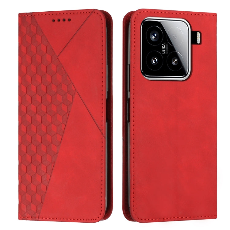 Diamond Splicing Skin Feel Magnetic Leather Phone Case