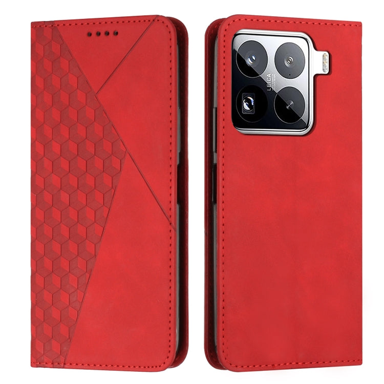 Diamond Splicing Skin Feel Magnetic Leather Phone Case