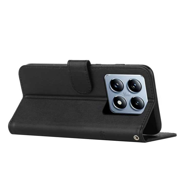 Stitching Calf Texture Buckle Leather Phone Case