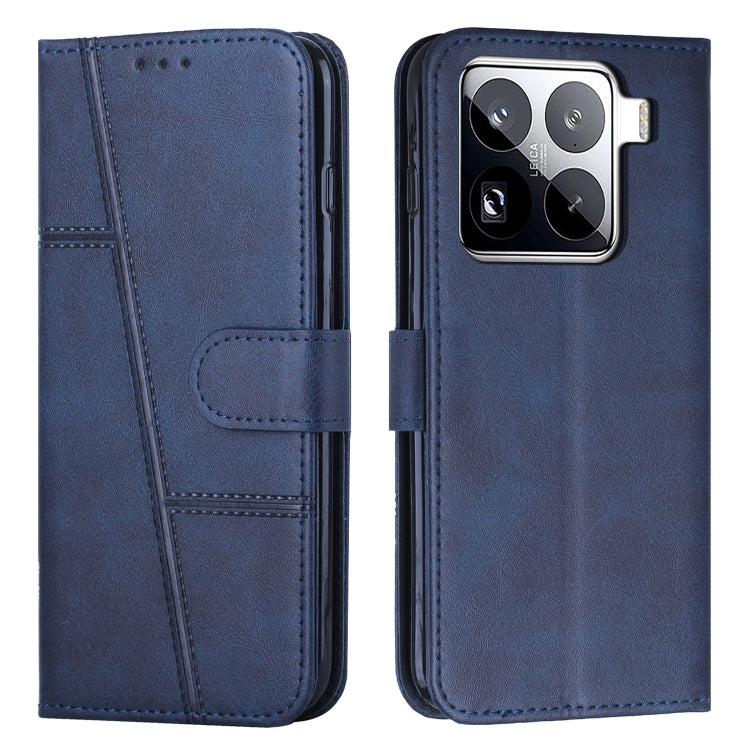 Stitching Calf Texture Buckle Leather Phone Case, For Xiaomi 15 Pro, For Xiaomi 15, For Xiaomi 14T Pro, For Xiaomi 14T