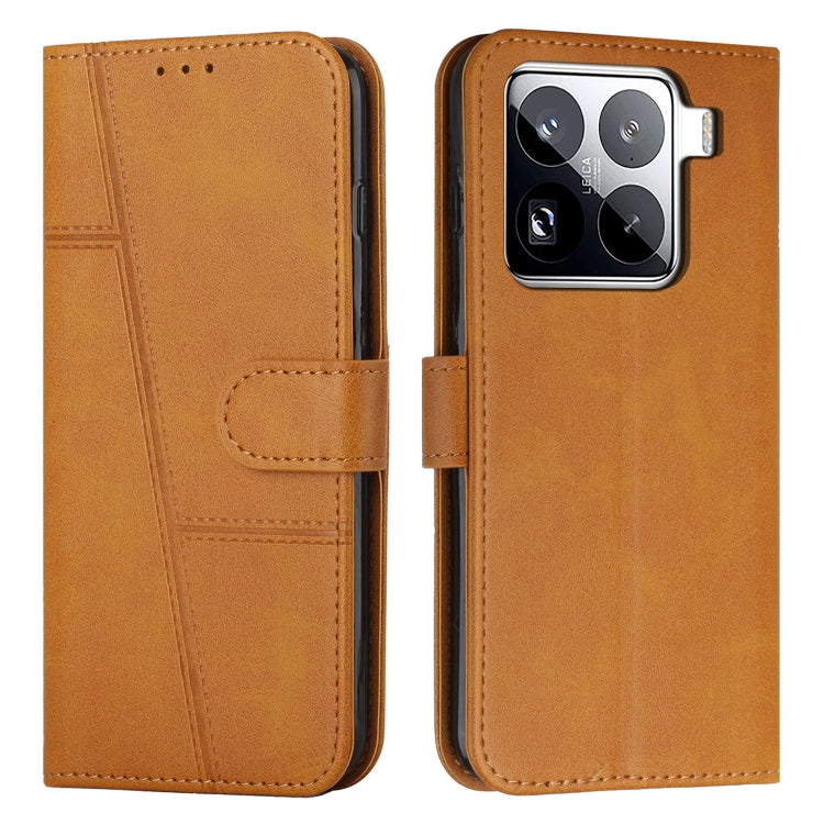 Stitching Calf Texture Buckle Leather Phone Case, For Xiaomi 15 Pro, For Xiaomi 15, For Xiaomi 14T Pro, For Xiaomi 14T