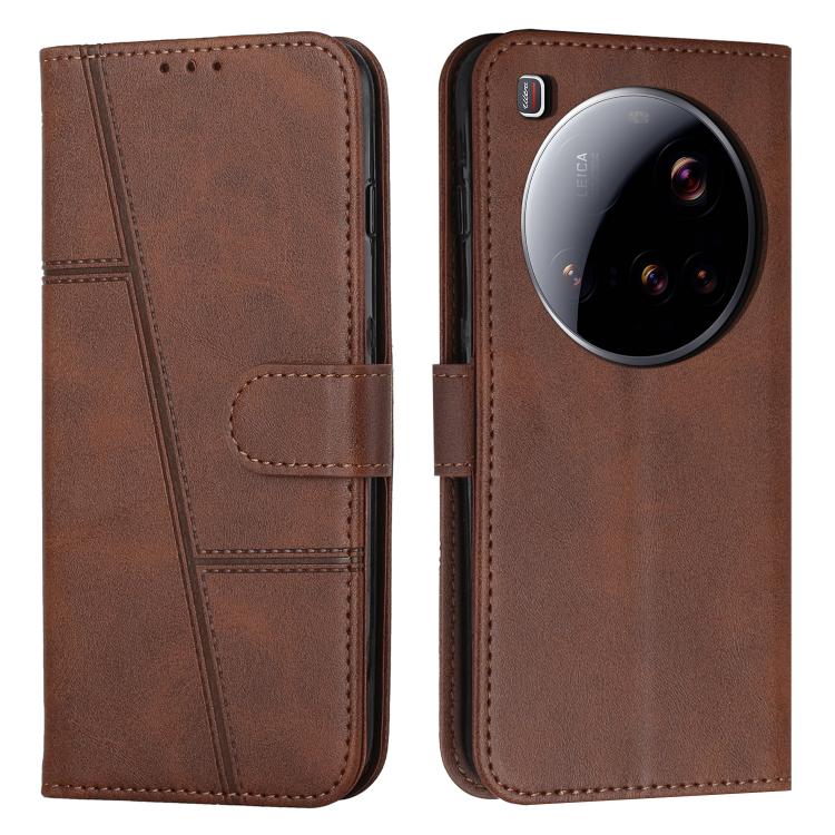 Stitching Calf Texture Buckle Leather Phone Case, For Xiaomi 15 Ultra, For Xiaomi 15 Pro, For Xiaomi 15, For Xiaomi 14T Pro