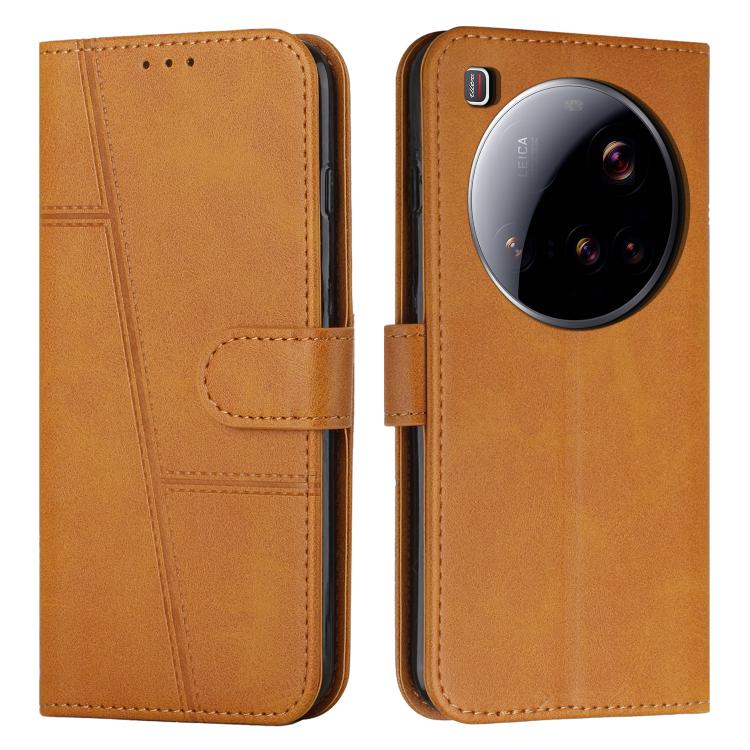 Stitching Calf Texture Buckle Leather Phone Case, For Xiaomi 15 Ultra, For Xiaomi 15 Pro, For Xiaomi 15, For Xiaomi 14T Pro