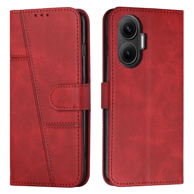 Stitching Calf Texture Buckle Leather Phone Case, For Xiaomi 15T Pro, For Xiaomi 15T, For Xiaomi Poco F7, For Xiaomi Poco F7 Pro / F7 Ultra