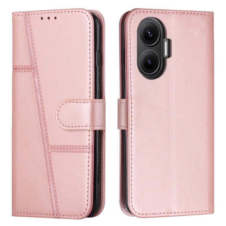 Stitching Calf Texture Buckle Leather Phone Case, For Xiaomi 15T Pro, For Xiaomi 15T, For Xiaomi Poco F7, For Xiaomi Poco F7 Pro / F7 Ultra