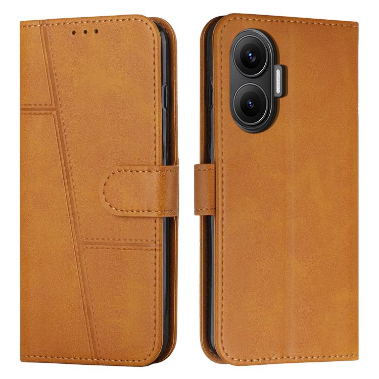 Stitching Calf Texture Buckle Leather Phone Case, For Xiaomi 15T Pro, For Xiaomi 15T, For Xiaomi Poco F7, For Xiaomi Poco F7 Pro / F7 Ultra