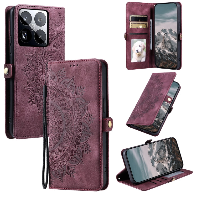 Skin Feel Totem Embossed Leather Phone Case